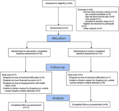 A mobile health + health coaching application for the management of chronic non-cancer pain in older adults: Results from a pilot randomized controlled study